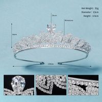 Fashion Luxury Zircon Rhinestone Crown Bridal Wedding Wholesale Nihaojewelry main image 6