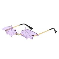 Fashion Bat Small Frame Anti-blue Uv Protection Sunglasses Wholesale sku image 5