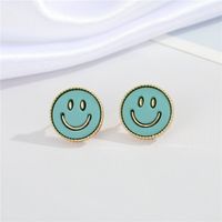 Shuo Europe And America Cross Border New Accessories Personalized Fashion Smiley Stud Earrings Creative Simple Temperament Eardrops Earrings For Women sku image 4