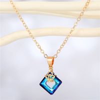 Fashion Transparent Square Resin Pendant Necklace Wholesale Nihaojewelry sku image 2