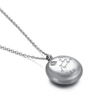 Simple Twelve Constellation Titanium Steel Diamond Short Necklace Wholesale Nihaojewelry sku image 20