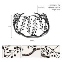 New Fashion Handmade Black Crystal Crown Wholesale Nihaojewelry sku image 1