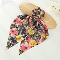 Retro Floral Streamer Hair Scrunchies Wholesale Nihaojewelry sku image 2