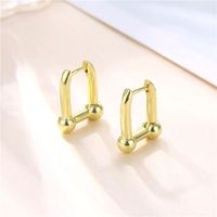 Wholesale Jewelry Horseshoe U-shaped Earrings Nihaojewelry sku image 1