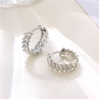 Wholesale Jewelry Twist Pattern C-shaped Earrings Nihaojewelry sku image 2