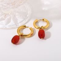 Fashion Plating Stainless Steel Gold Plated Earrings main image 3