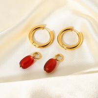 Fashion Plating Stainless Steel Gold Plated Earrings main image 5