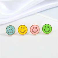 Shuo Europe And America Cross Border New Accessories Personalized Fashion Smiley Stud Earrings Creative Simple Temperament Eardrops Earrings For Women main image 1