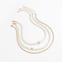 Barocke Perlen Gestapelte Perle Daisy Twist Kupfer Halskette Großhandel Nihaojewelry main image 3