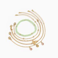 Wholesale Jewelry Crystal Disc Tassel Turtle Beaded Bracelet Set Nihaojewelry main image 5