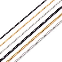 Fashion Geometric Titanium Steel Plating 18K Gold Plated Couple Necklace main image 1