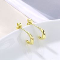 Wholesale Jewelry Irregular C-shaped Stud Earrings Nihaojewelry main image 4