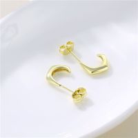 Wholesale Jewelry Irregular C-shaped Stud Earrings Nihaojewelry main image 5