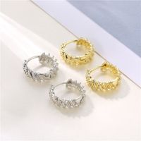 Wholesale Jewelry Twist Pattern C-shaped Earrings Nihaojewelry main image 4