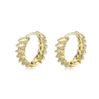 Vente En Gros Bijoux Boucles D&#39;oreilles En Forme De C Motif Torsadé Nihaojewelry main image 6