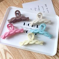 Fashion Simple Candy Color Blue Twist Hairpin Wholesale Nihaojewelry main image 3