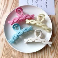 Fashion Simple Candy Color Blue Twist Hairpin Wholesale Nihaojewelry main image 4