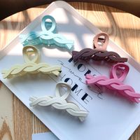 Fashion Simple Candy Color Blue Twist Hairpin Wholesale Nihaojewelry main image 5