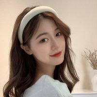 Korean Candy Color Wide-brimmed Sponge Headband Wholesale Nihaojewelry main image 3