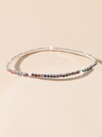 Simple Colorful Ultra-fine Single Drainage Diamond Bracelet Wholesale Nihaojewelry main image 1