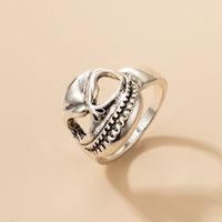 Retro Hollow Devil Face Alloy Ring Wholesale Nihaojewelry main image 1