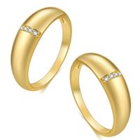 Fashion Golden Diamonds Geometric Copper Ring Wholesale Nihaojewelry main image 6