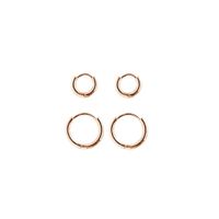 Simple Smooth Circle Gold Plated Copper Ear Buckle Wholesale Nihaojewelry main image 6