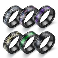 Fashion New Colorful Stainless Steel Ring Wholesale Nihaojewelry main image 1