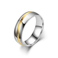 New Fashion Geometric Inlaid Zircon Stainless Steel Ring Wholesale Nihaojewelry main image 5
