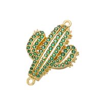Mode Micro Grün Eingelegtes Zirkonium Kaktus Armband Halskette Anhänger Großhandel Nihaojewelry main image 1