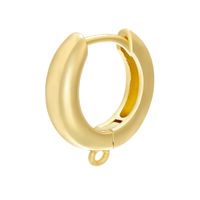 Boucle D&#39;oreille En Cuivre Brillant De Couleur Unie En Gros Nihaojewelry sku image 1