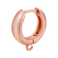 Solid Color Glossy Copper Ear Buckle Wholesale Nihaojewelry sku image 5