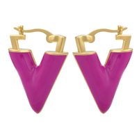 Retro V-shaped Copper Ear Buckle Wholesale Nihaojewelry sku image 2