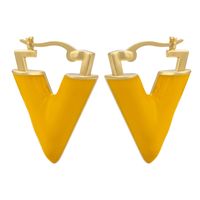 Retro V-shaped Copper Ear Buckle Wholesale Nihaojewelry sku image 7