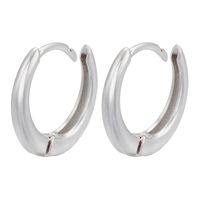 Micro Inlaid Earrings Women's Geometric Rectangular Copper Earrings sku image 4