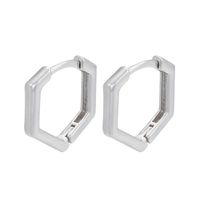 Micro Intarsien Ohrringe Geometrische Rechteckige Kupferohrringe Für Damen sku image 8
