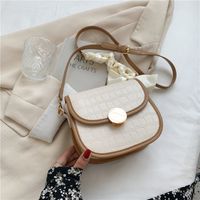 Stone Pattern Lock Fashion Silk Scarf One-shoulder Messenger Saddle Bag Wholesale Nihaojewelry sku image 7