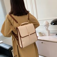 British Style Large-capacity Square Backpack Wholesale Nihaojewelry sku image 1