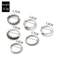 Crown Peach Heart Alloy Ring Set Wholesale Nihaojewelry main image 7