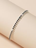 Fashion Single Row Round Zircon Copper Bracelet Wholesale Nihaojewelry sku image 1