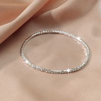 Style Simple Brillant Géométrique Métal Diamant Artificiel Femmes Bracelet Tennis main image 1