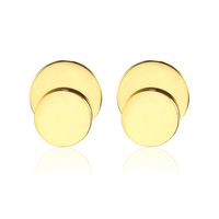 Wholesale Jewelry Geometric Double Round Stainless Steel Earrings Nihaojewelry main image 1