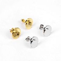 Wholesale Jewelry Geometric Double Round Stainless Steel Earrings Nihaojewelry main image 4