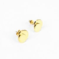 Wholesale Jewelry Geometric Double Round Stainless Steel Earrings Nihaojewelry main image 5
