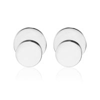 Wholesale Jewelry Geometric Double Round Stainless Steel Earrings Nihaojewelry main image 6