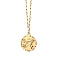 304 Stainless Steel 18K Gold Plated Simple Style Gold Plated Pendant Necklace main image 1