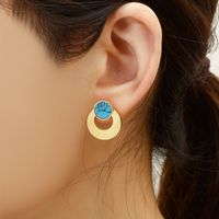 304 Stainless Steel 18K Gold Plated Fashion Round No Inlaid main image 4