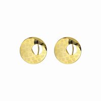 Fashion Round 18K Gold Plated No Inlaid 304 Stainless Steel Wholesale main image 6