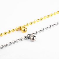 Wholesale Jewelry Golden Beaded Ball Pendant Stainless Steel Bracelet Nihaojewelry main image 4