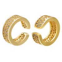 Fashion Micro-inlaid Zircon Copper Ear Bone Clip Wholesale Nihaojewelry main image 1
